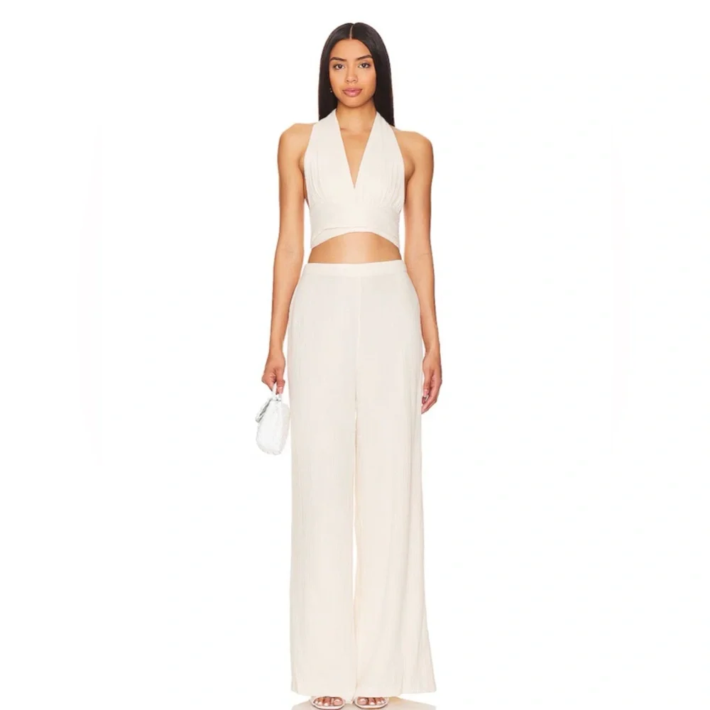 NWT L Space Revolve Santos Pant Wide Leg in Tapioca size Small
